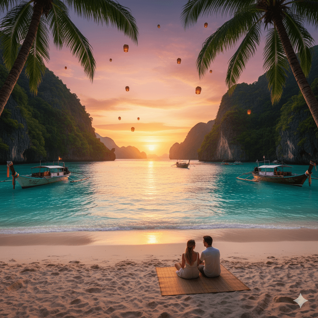 Comparaison visuelle Philippines vs Thaïlande - Infographie détaillée